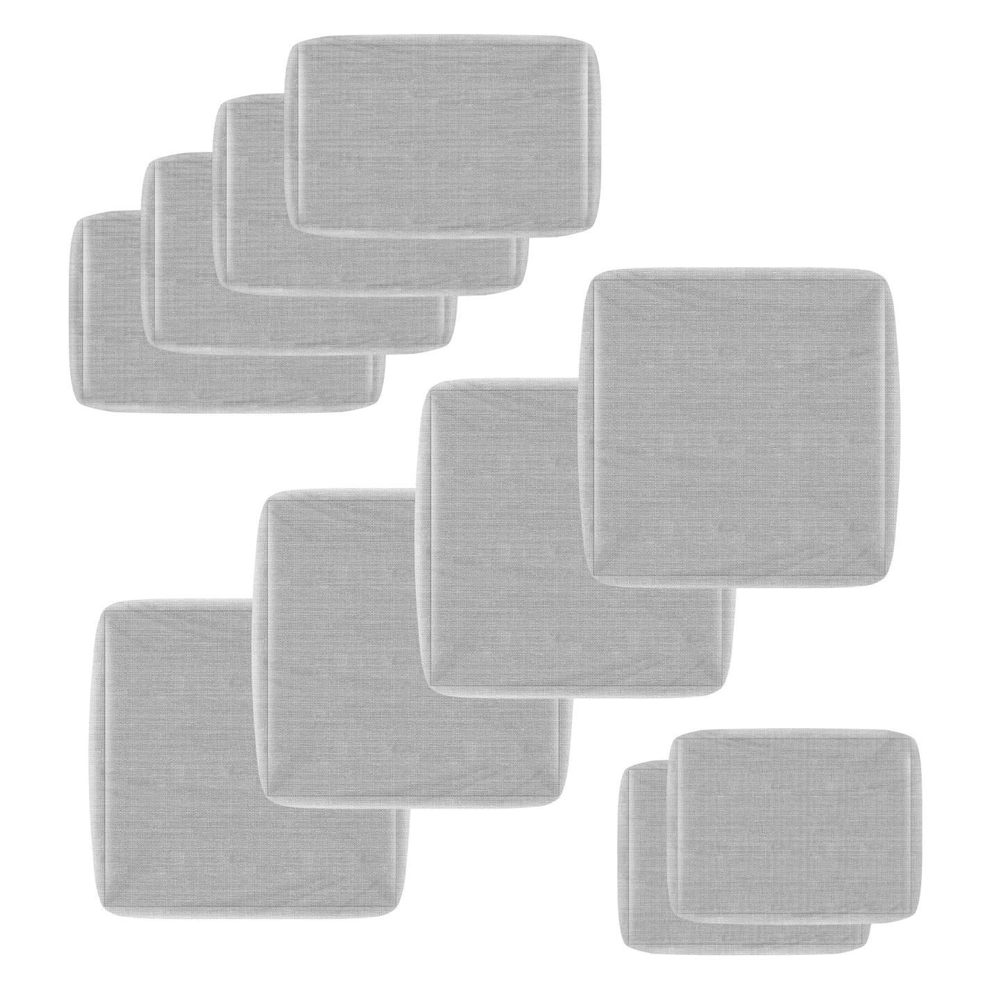 RADIATA Outdoor Cushions, Water-Resistant & Weather-Resistant Patio Furniture Replacement Covers – Durable, Skin-Friendly Outdoor Cushion Slipcovers (Cover Only)