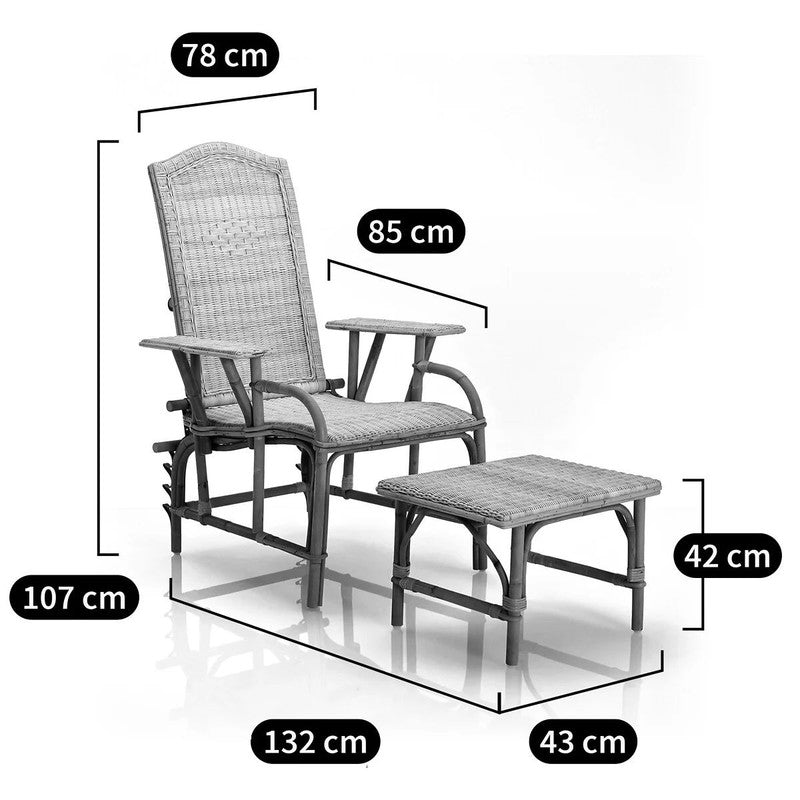 Oak Garden Deckchair