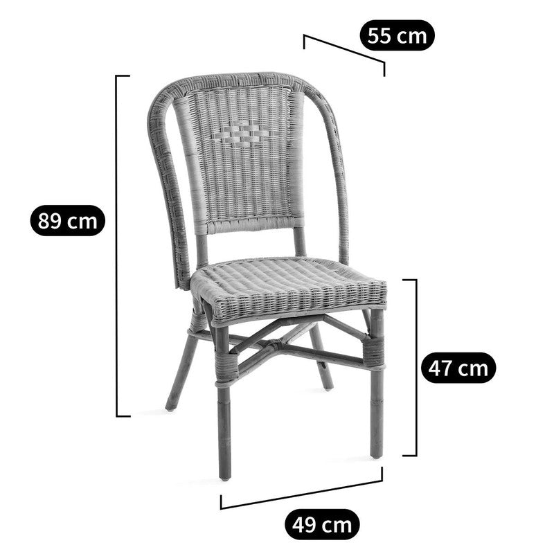 Oak Garden Backless Chair