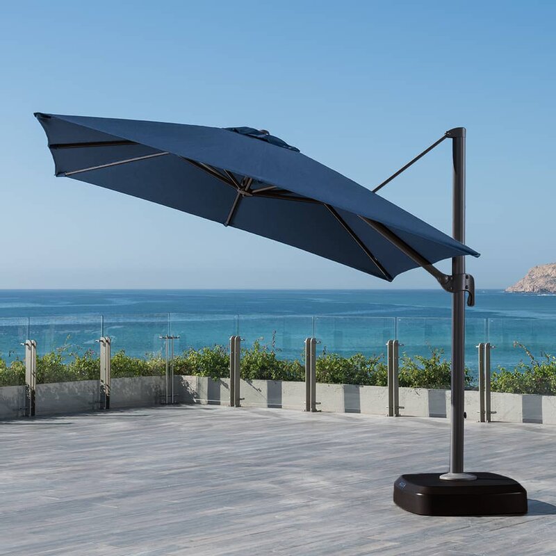 120'' Square Cantilever Sunbrella Umbrella