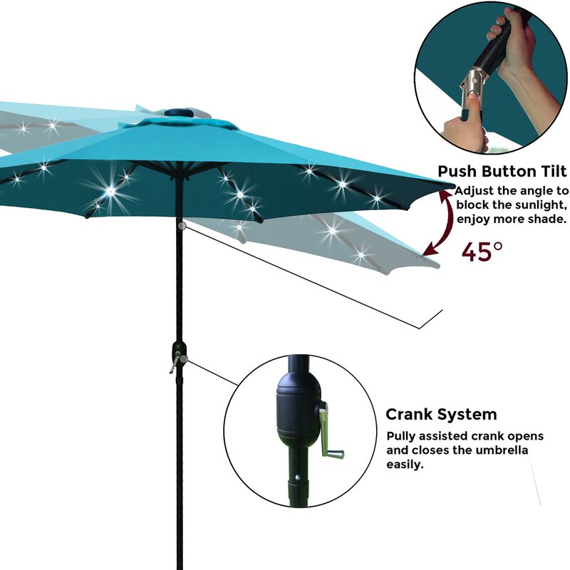 108'' Lighted Market Umbrella