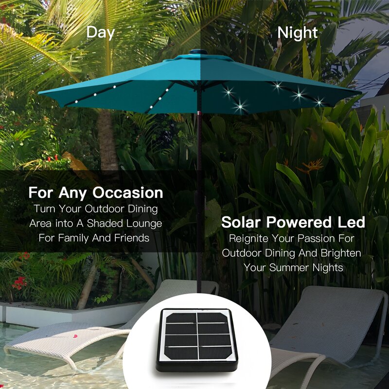 108'' Lighted Market Umbrella