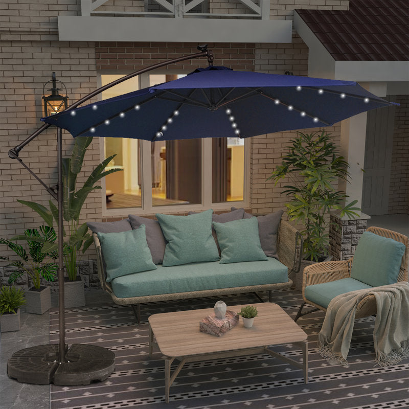 120'' Lighted Cantilever Umbrella
