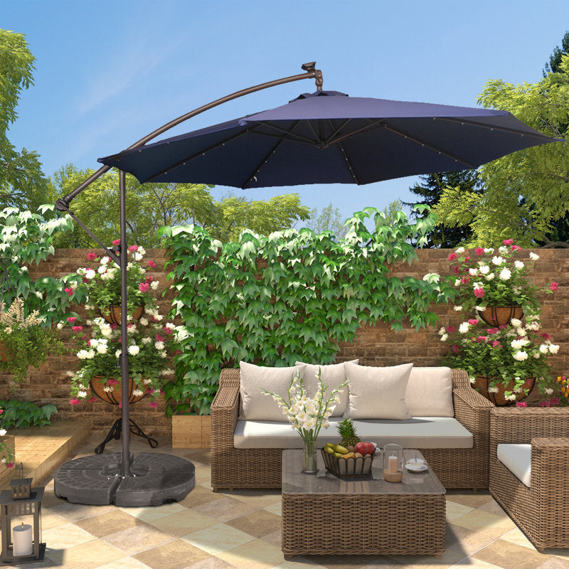 120'' Lighted Cantilever Umbrella