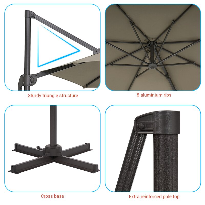 120'' Cantilever Umbrella