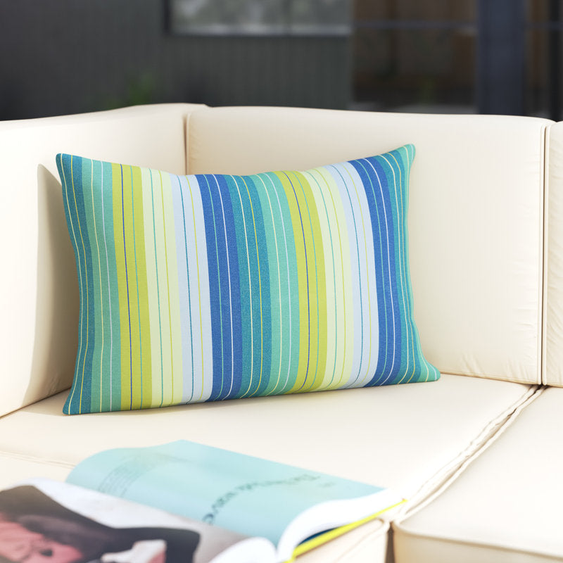 Striped Indoor/Outdoor Throw Pillow