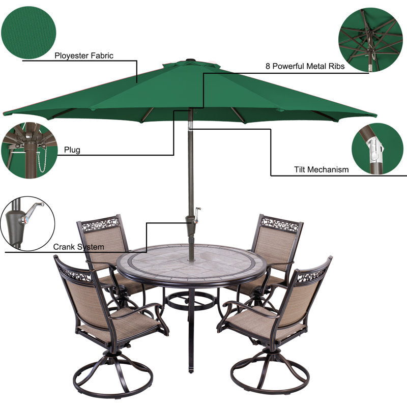 9'' Patio Market Sunbrella Umbrella
