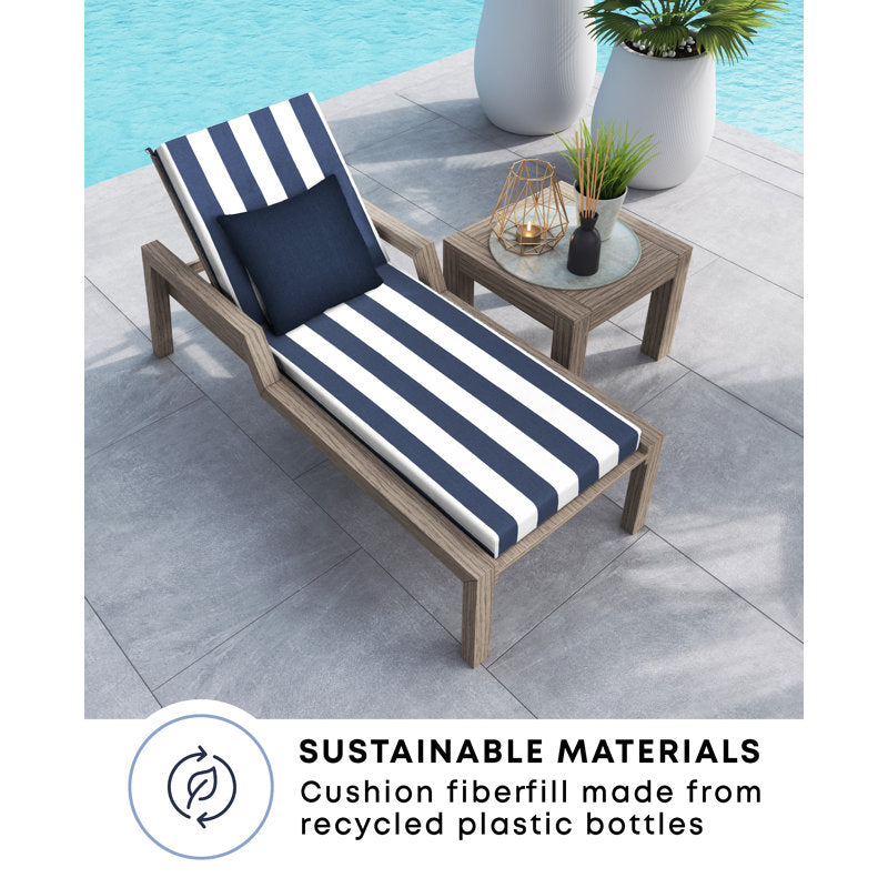 Outdoor 3.5'' Chaise Lounge Cushion