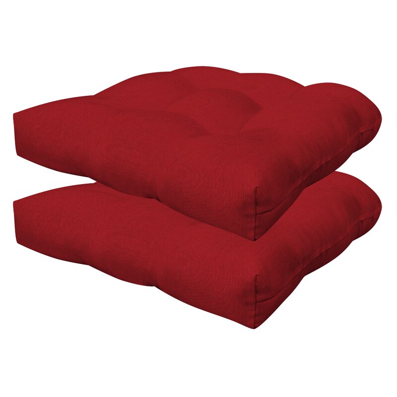 Outdoor 4'' Dining Chair Seat Cushion (Set of 2)