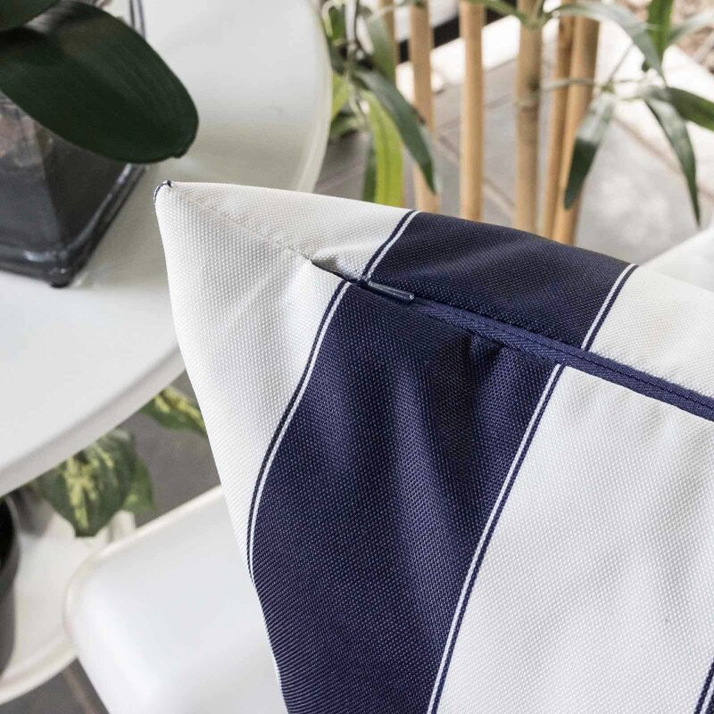 Striped Indoor/Outdoor Throw Pillow (Set of 2)