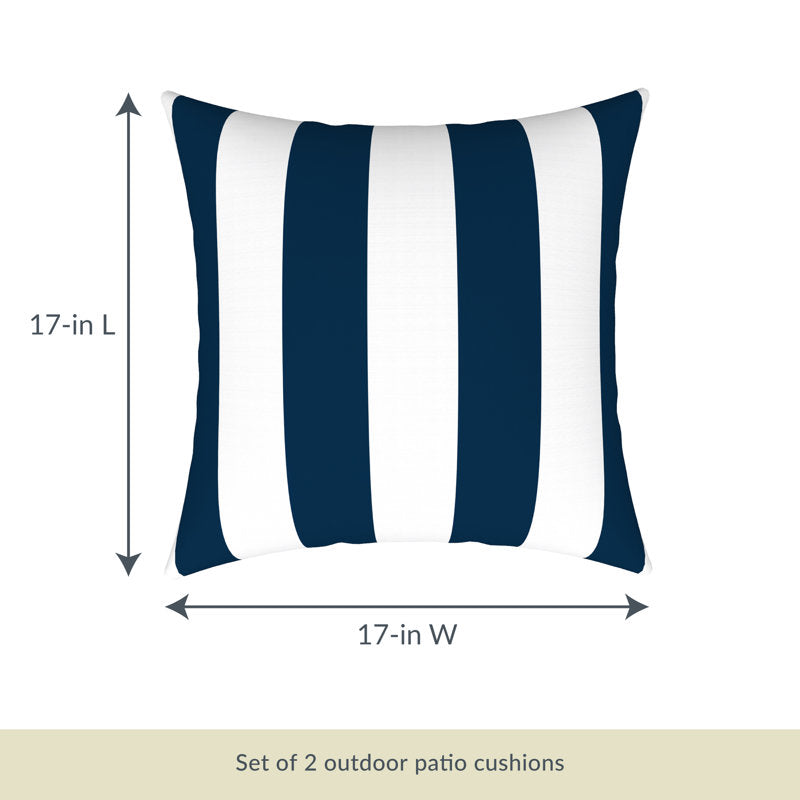 Striped Indoor/Outdoor Throw Pillow (Set of 2)