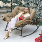 RADIATA Outdoor Indoor Papasan Rocking Chair Oversized Wicker Royal Rocking Chair