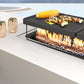 RADIATA 42" Rectangular Fire Pit Table with Tank Table, 50000BTU Patio Fire Pit Table with Rain Cover, Outdoor Natural Gas/Propane Firepit Table