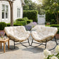 RADIATA Outdoor Indoor Papasan Rocking Chair Oversized Wicker Royal Rocking Chair