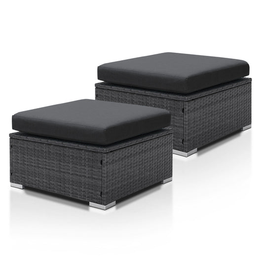 PE Rattan Ottomans