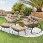RADIATA Outdoor Indoor Papasan Rocking Chair Oversized Wicker Royal Rocking Chair