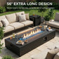 RADIATA  Propane Fire Pit Table, Dual Fuel Natural Gas Fire Pit Convertible, 50,000 BTU Outdoor Fire Pit Table for Outside Patio
