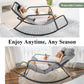 RADIATA Beige Oversized Indoor Outdoor Rocking Papasan Lounge Reclining Chair with Footrest 1 PC