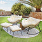 RADIATA Outdoor Indoor Papasan Rocking Chair Oversized Wicker Royal Rocking Chair
