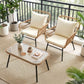 RADIATA Patio Boho Furniture sets Wicker Outdoor Sofa Conversation Set, Natural