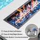 RADIATA 42" Rectangular Fire Pit Table with Tank Table, 50000BTU Patio Fire Pit Table with Rain Cover, Outdoor Natural Gas/Propane Firepit Table