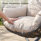 RADIATA Hanging Egg Chair with Stand, Outdoor Indoor Wicker Swing Chair, 350Lbs Nest Chair with Cushions, All-Weather Patio Hammock Seat for Porch Balcony Garden
