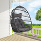 RADIATA Wicker Swing Egg Chair Without Stand Indoor Outdoor Folding Hanging Egg Chair 350 lbs
