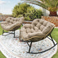 RADIATA Outdoor Indoor Papasan Rocking Chair Oversized Wicker Royal Rocking Chair