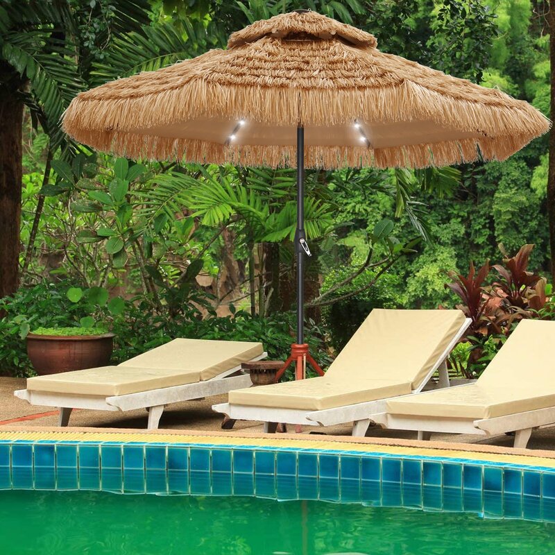 108'' Lighted Sunbrella Umbrella