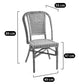 Oak Garden Backless Chair
