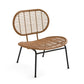 Metal and Resin Garden Armless Chair