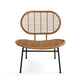 Metal and Resin Garden Armless Chair