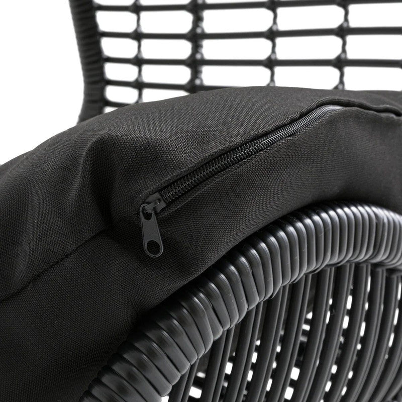 Black Woven Resin Chair