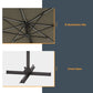 120'' Lighted Cantilever Umbrella