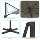 120'' Lighted Cantilever Umbrella