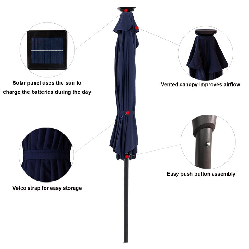 108'' Lighted Market Umbrella