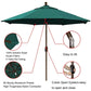 108'' Market Sunbrella Umbrella